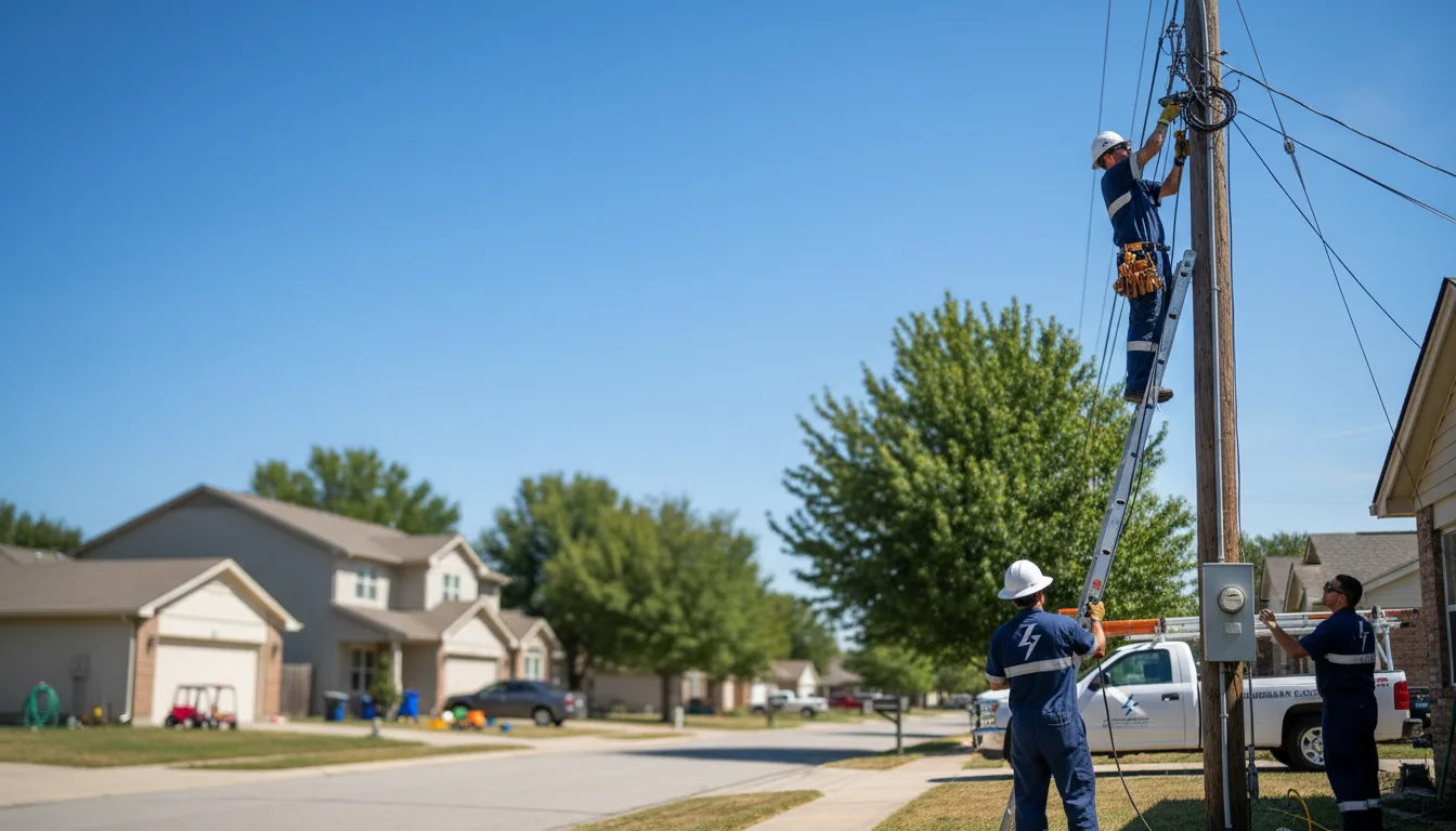 Residential electrician providing installation services in Lucas, KY